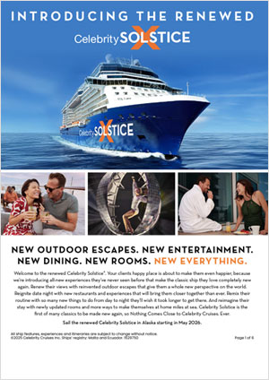 セレブリティ・ソルティス パンフレット